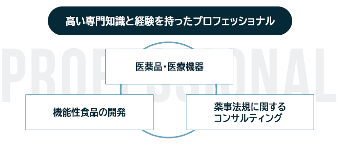 高い専門知識と経験を持ったプロフェッショナル